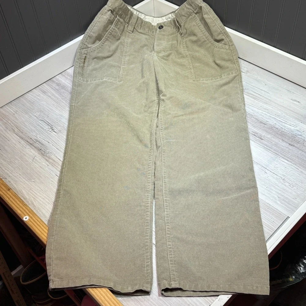 VTG The North Face Corduroy Button Fly Beige Pants Sz 38 Style# AABT Outdoor